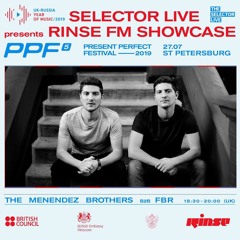 Present Perfect Festival: The Menendez Brothers b2b FBR - 27th July 2019