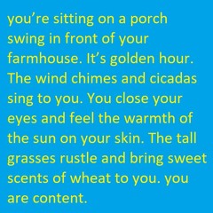 Porch Swing On A Farm. You Are Content.