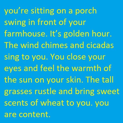 Porch Swing On A Farm. You Are Content.