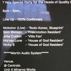 Dave's 40th Bash closing set with Nicky B, Harvey Lane, Jake Conlon and Makaton.