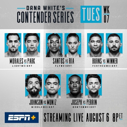 Stream episode Contender Series UFC Contract Winners Week 7