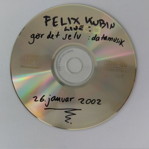 Felix Kubin (live) - 26/01/2002 - @ Gør det selv :datamusik