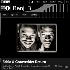 Benji B w/ Fabio and Grooverider RAGE Special BBC Radio 1 23 June 2019