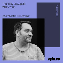 Matt Pond - 08 August 2019