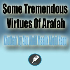 Some Tremendous Virtues Of Arafah