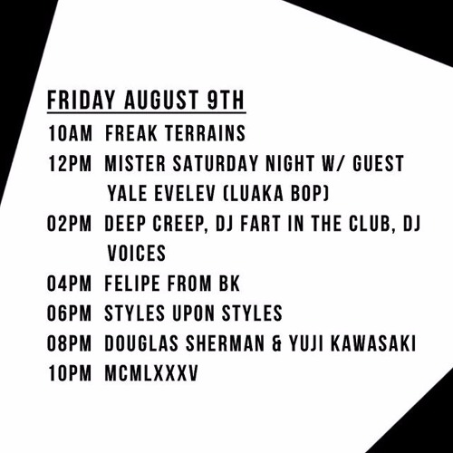 Styles Upon Styles @ The Lot Radio 08 - 09 - 2019