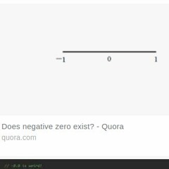 negative zero