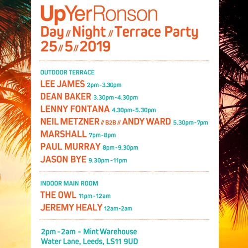 Lenny Fontana live at UYR Terrace Party - Mint Warehouse - 25/05/2019