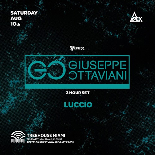 Luccio Live @ Treehouse Miami 8/10 w/ Giuseppe Ottaviani
