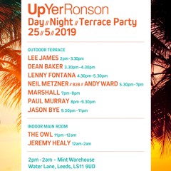 Neil Metzner B2B Andy Ward live at UYR Terrace Party - Mint Warehouse - 25/05/2019