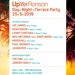 Marshall live at UYR Terrace Party - Mint Warehouse - 25/05/2019