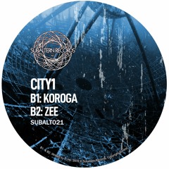 City1 -  Zee (SUBALT021) [DIRTYBEATS PREMIERE]