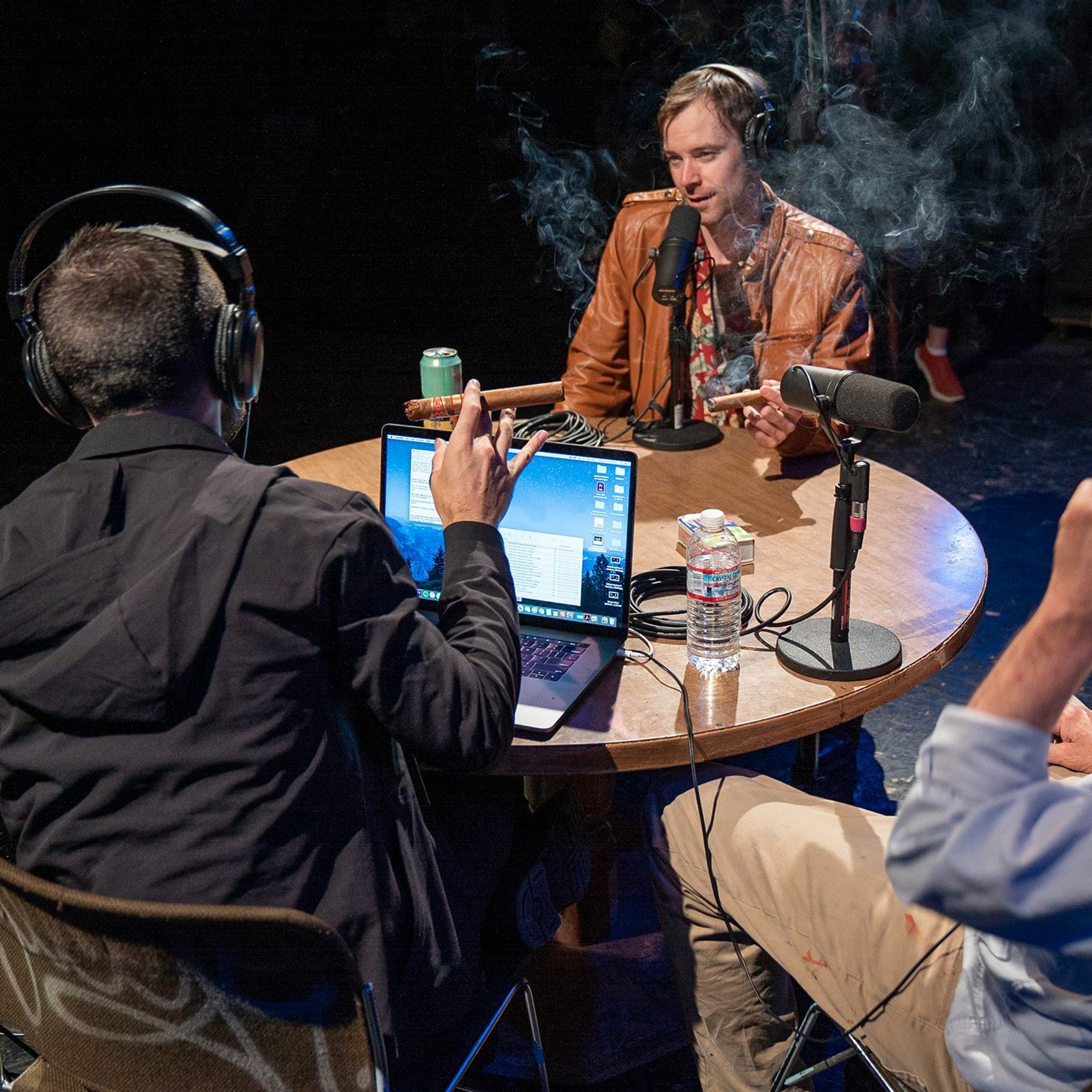 Onstage with Jim and Tom
