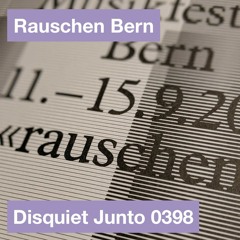 disquiet0398 rauchen bern