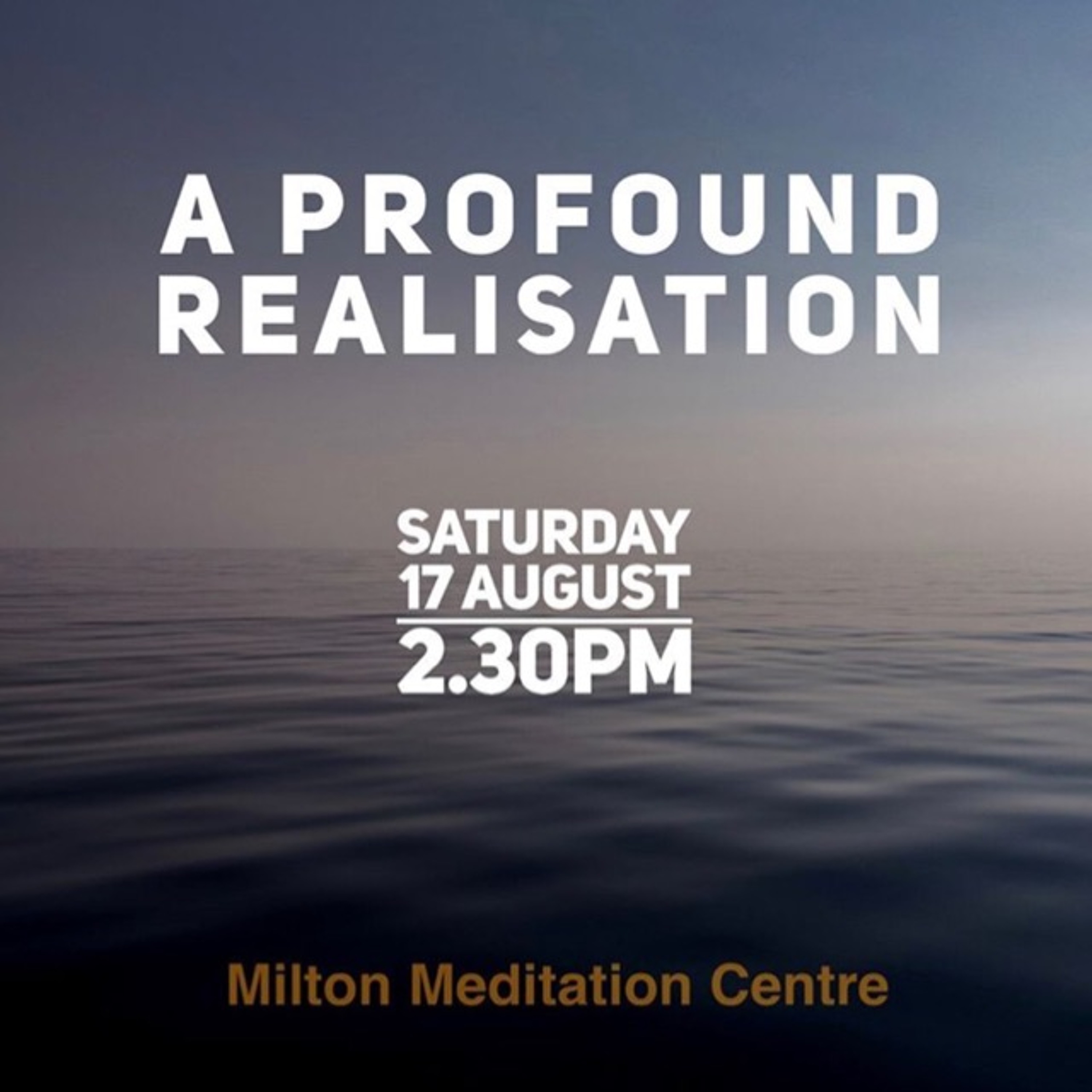 A Profound Realisation episode artwork