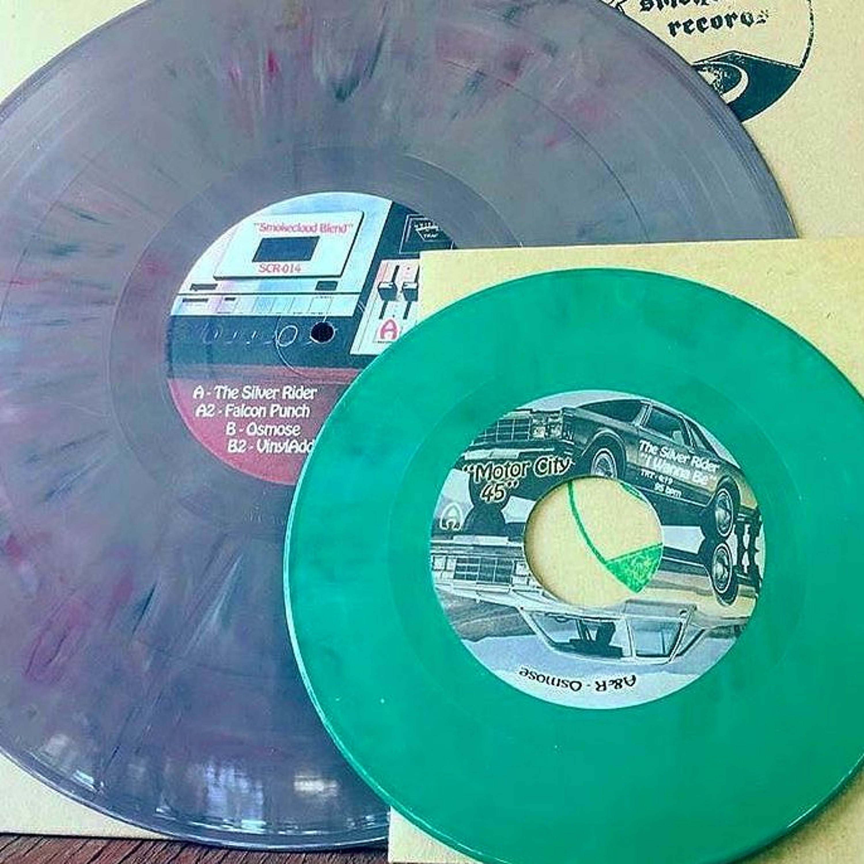 "Smokecloud Blend" 12 inch VINYL ONLY = Osmose + Falcon Punch + SMQ  + The Silver Rider -PREVIEW episode artwork