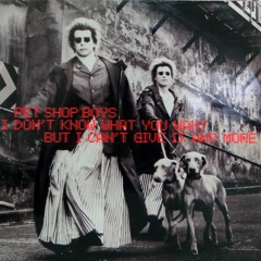 Pet Shop Boys - I Don't Know What You Want But I Can't Give It Anymore (Blade Extended Remix)