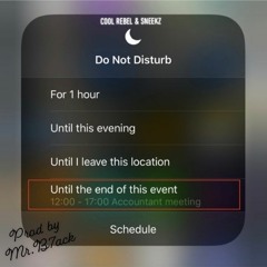 Do Not Disturb Rebel Mix Featuring  Sneekz Prod. By Mr.B7ack