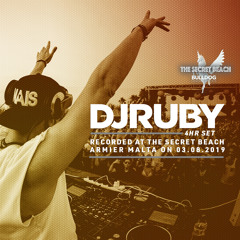 DJ Ruby Live @ The Secret Beach, Armier Malta 03-08-19