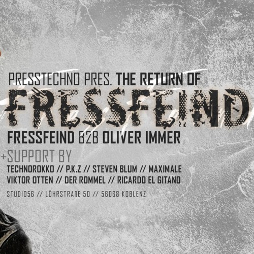 TechnoRokko @ PressTechno pres. The Return of Fressfeind feat. Oliver Immer | Studio56 | 24.08.19