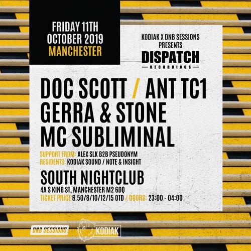 Doc Scott - Dispatch Manchester - Promo Mix, October 2019