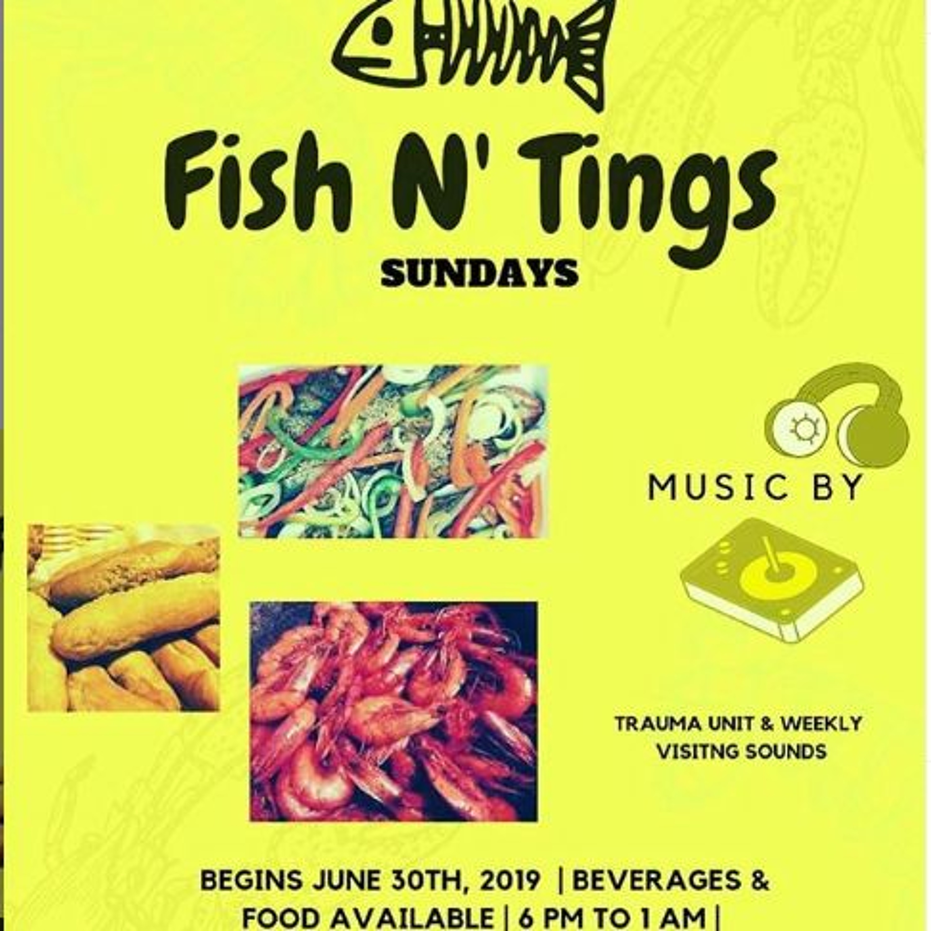 Fish Fry Sundays Labor Day 2019: TRAMA UNIT, NATURAL VIBES, RODE KODE, NEXXT LEVEL, ECHO FORCE