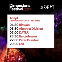 ItaloJohnson @ Dimensions Festival 30.08.14 (The Moat)