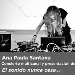 El Sonido Nunca Cesa - Ana Paula Santana + Erick Ruiz Arellano