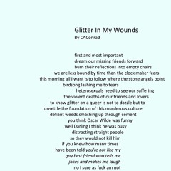 GLITTER IN MY WOUNDS By CAConrad