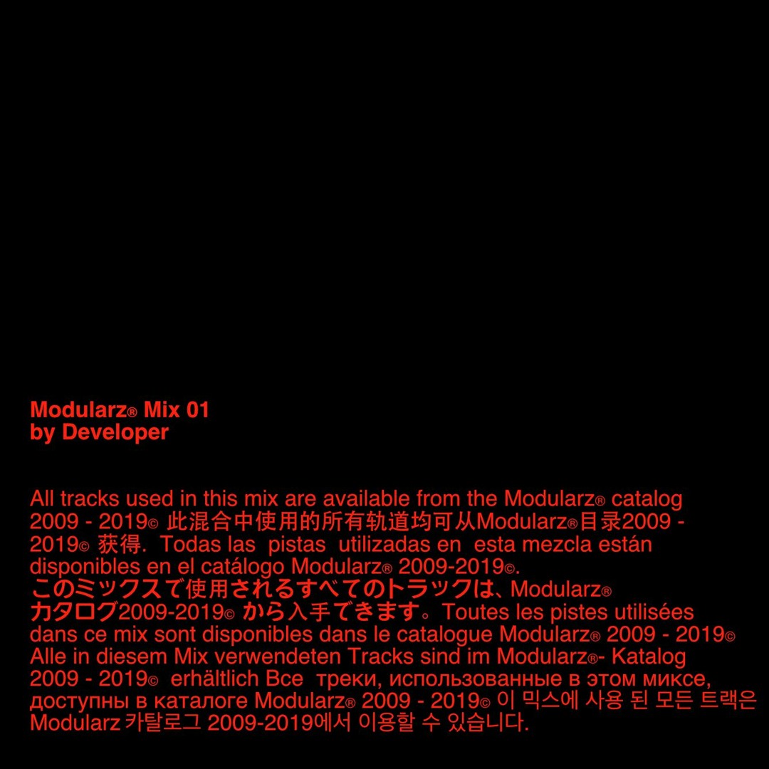 Stream MODULARZ MIX 01 _ by DEVELOPER by Modularz | Listen online for ...