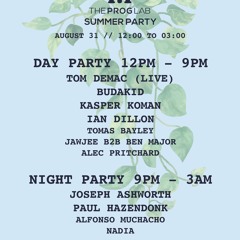 The Prog Lab Summer Party Aug 2019