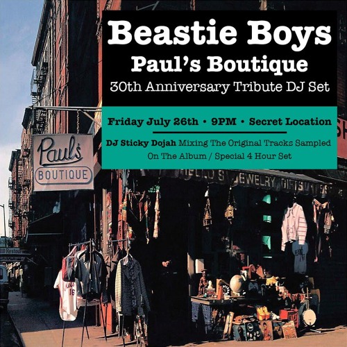 Stream Paul's Boutique 30th Anniversary Tribute DJ Set (Live Ludlow