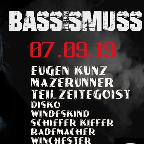 Schiefer Kiefer @ BassIsMuss - Elektroküche, Köln (07.09.2019)[Closing]