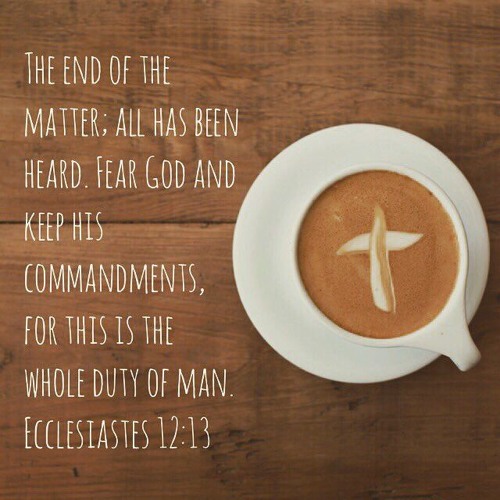 the end of the matter is fear god
