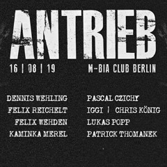 Pascal Czichy @ Silent Techno & Volume Berlin Pres Antrieb Mbia Club Berlin 16.08.19 ( CUT )