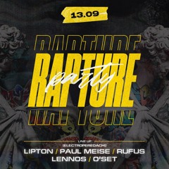 live at RAPTURE 13.09.19