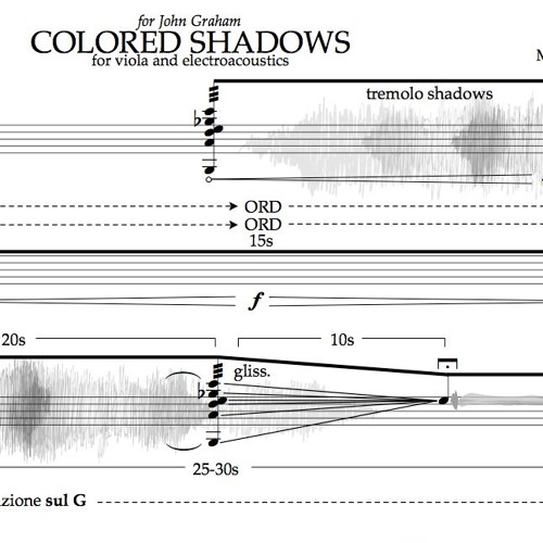 Colored Shadows [Hyperresonance IV] (2012, viola and electroacoustics)