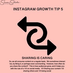 Instagram Growth Tip (5 - Sharing Is Caring) - The Social Media Podcast