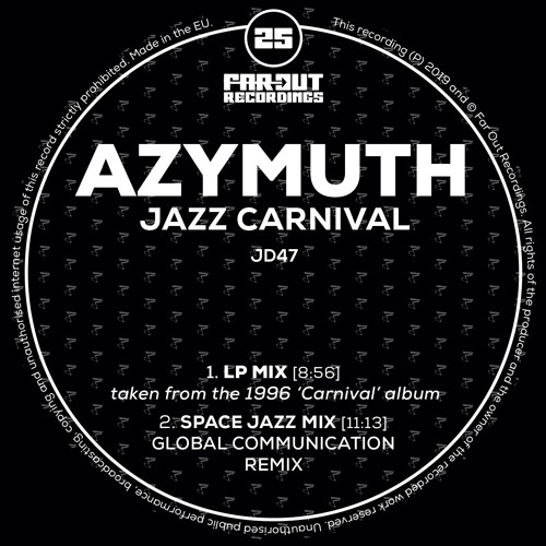 Azymuth - Jazz Carnival (Space Jazz Mix - Global Communications Remix)