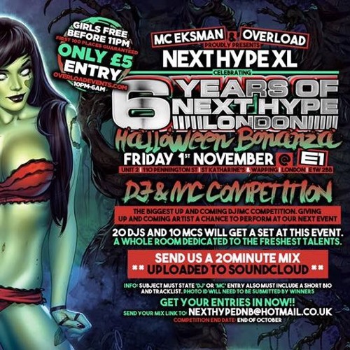 Next Hype 6th Bday Bash Topshelf DJ entry