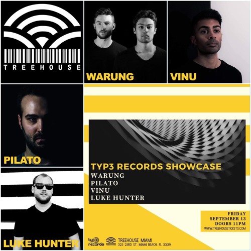 VINU Live at Typ3 Records Showcase - Treehouse Miami - Sept. 2019