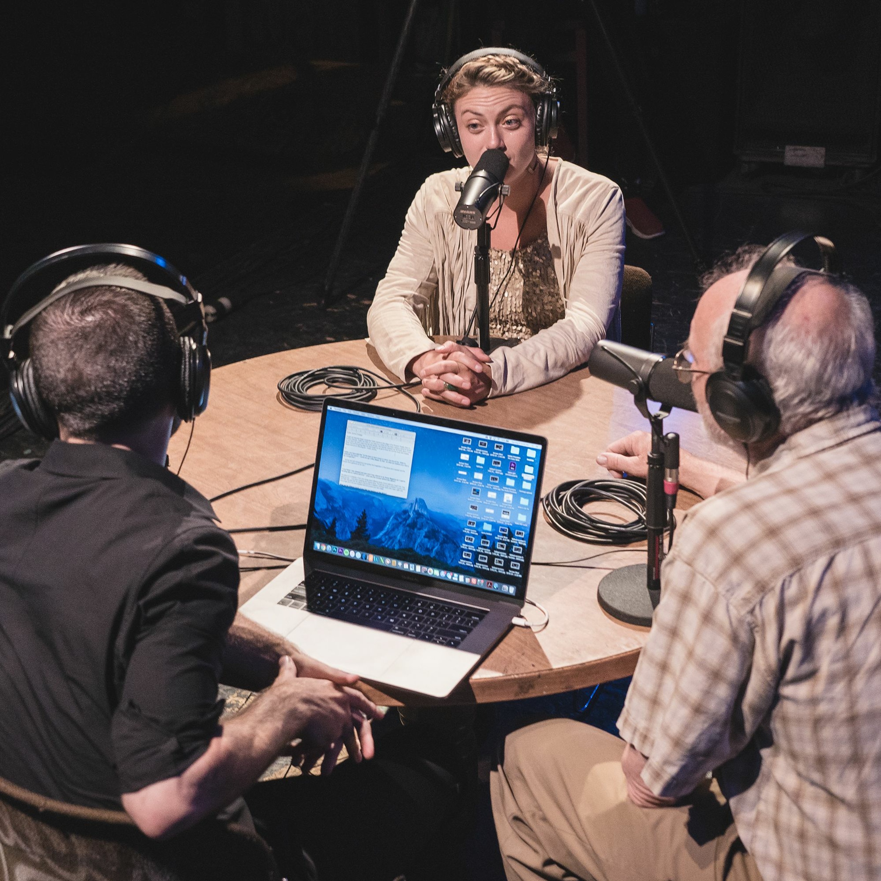 Onstage with Jim and Tom
