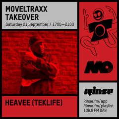 Moveltraxx Takeover: HEAVEE (Teklife)- 21 September 2019