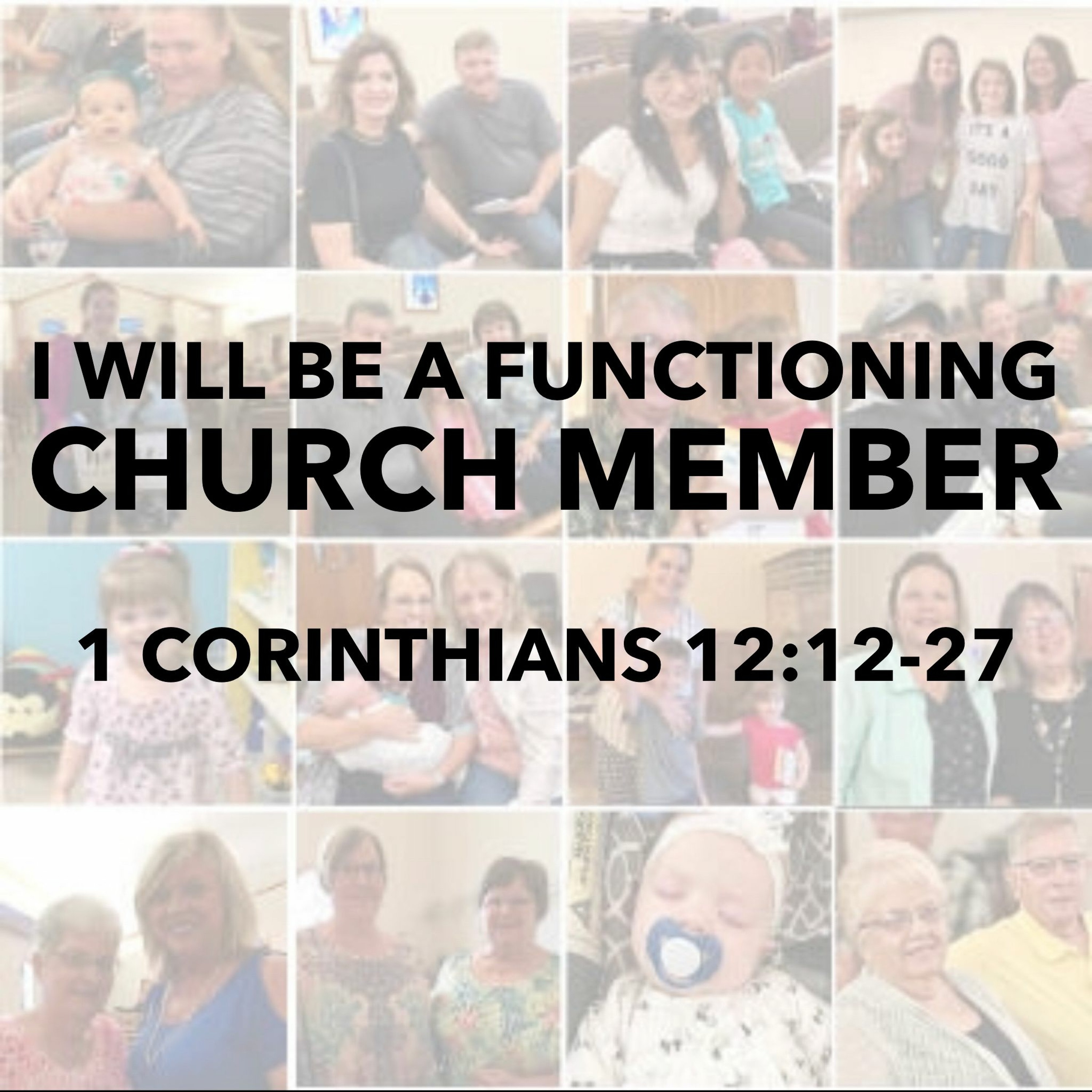 I Will Be a Functioning Church Member; 1 Corinthians 12:12-27 episode artwork