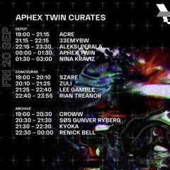Nina Kraviz @Aphex Twin Curated event at Depot. Warehouse Project Manchester. 20.09.2019