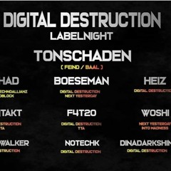 Woshi @ Digital Destructions - Club Zimmermanns Köln 20.09.19