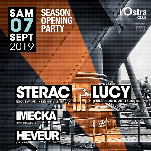 Season Opening Ostra Club / 7 sept 2019