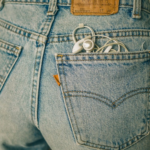 levi's headphones denim