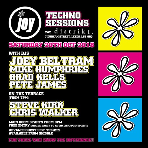JOEY BELTRAM @ JOY. Leeds 20-10-18