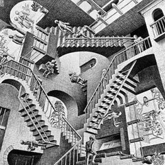 Relativity (after M.C. Escher) for solo flute
